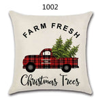 18" Festive Christmas Sofa Cushion Cover - RAPBLUE