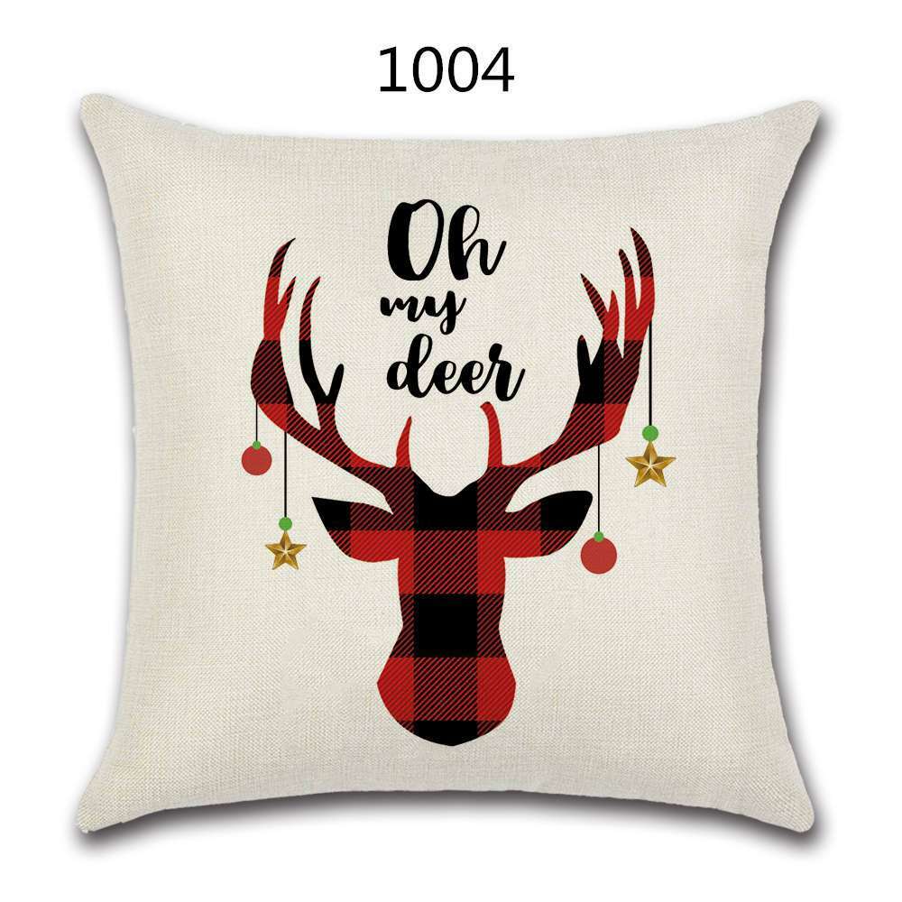 18" Festive Christmas Sofa Cushion Cover - RAPBLUE