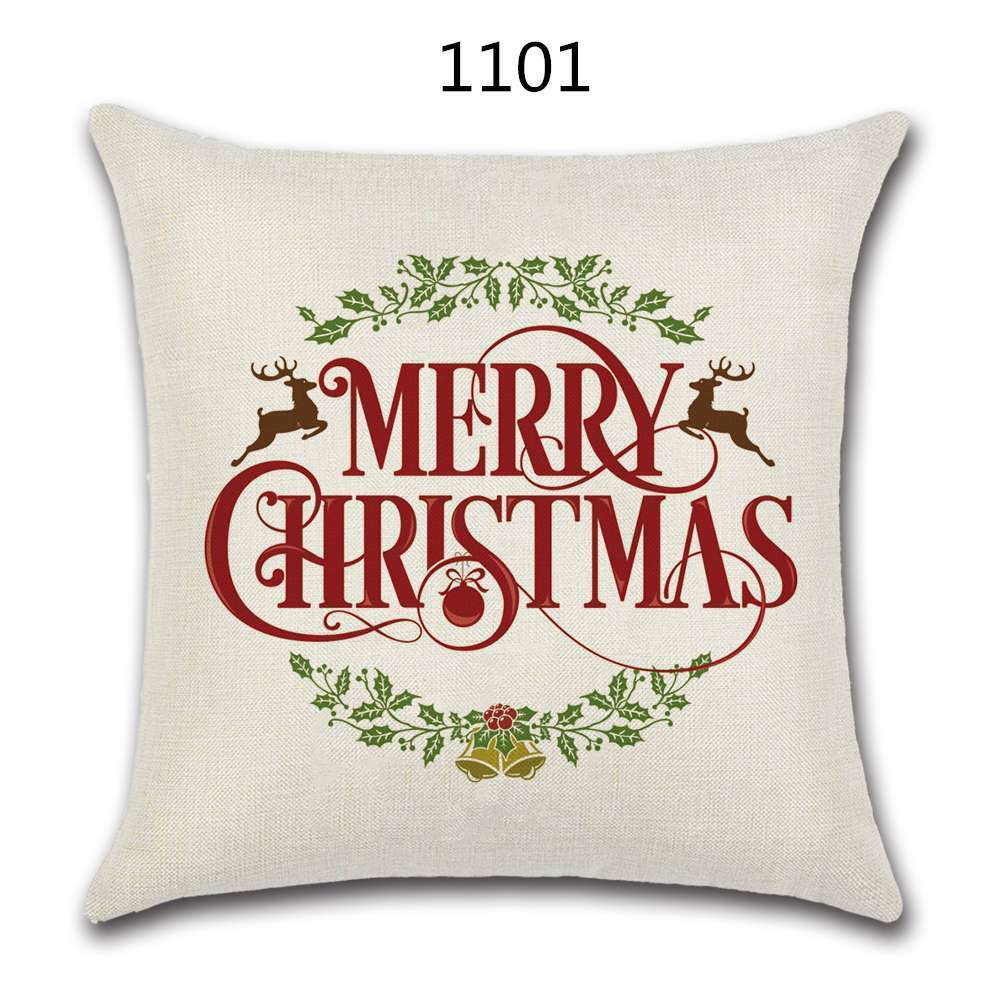 18" Festive Christmas Sofa Cushion Cover - RAPBLUE