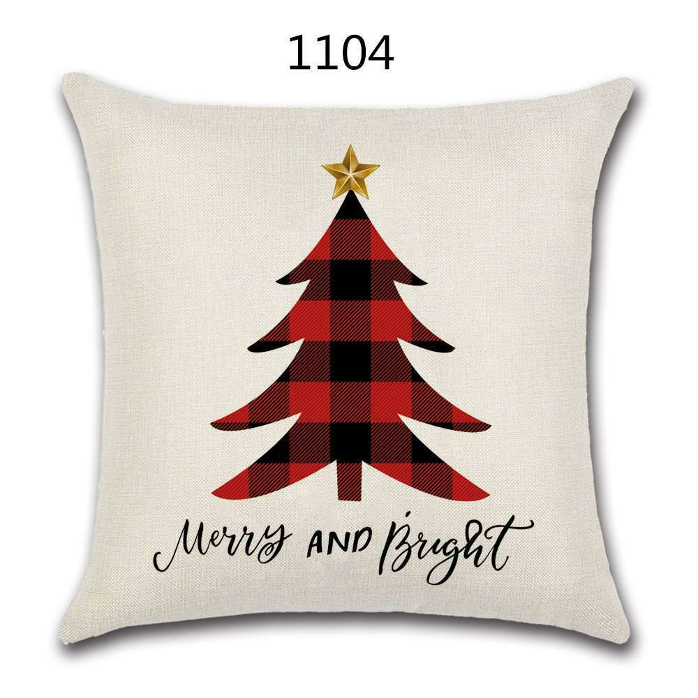 18" Festive Christmas Sofa Cushion Cover - RAPBLUE