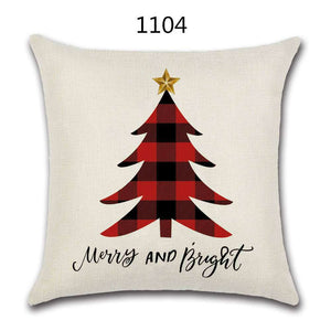 18" Festive Christmas Sofa Cushion Cover - RAPBLUE