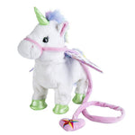 Walking Singing Unicorn Plush Toy - RAPBLUE