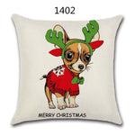 18" Festive Christmas Sofa Cushion Cover - RAPBLUE