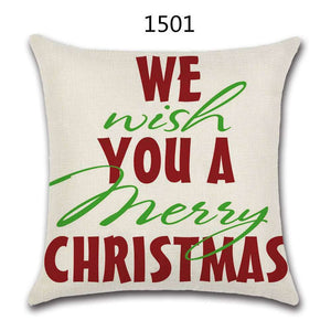 18" Festive Christmas Sofa Cushion Cover - RAPBLUE