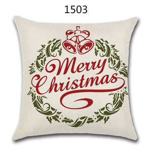 18" Festive Christmas Sofa Cushion Cover - RAPBLUE