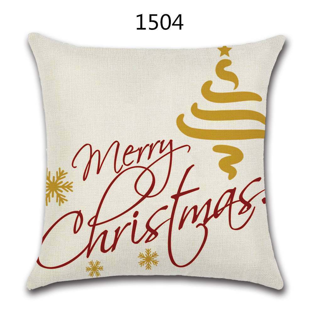 18" Festive Christmas Sofa Cushion Cover - RAPBLUE