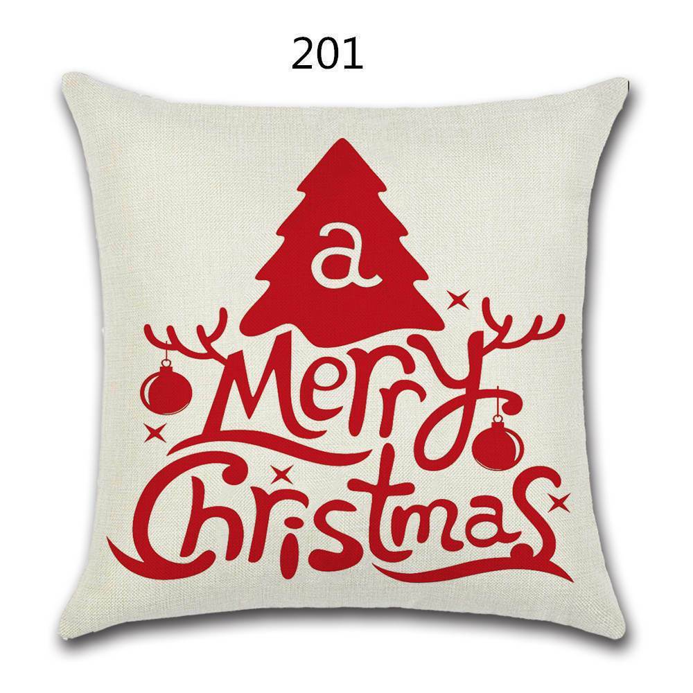 18" Festive Christmas Sofa Cushion Cover - RAPBLUE