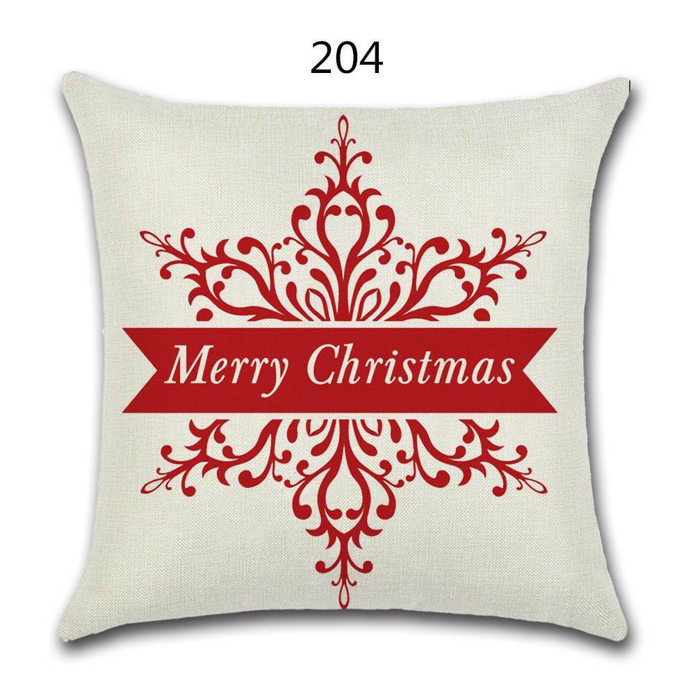 18" Festive Christmas Sofa Cushion Cover - RAPBLUE