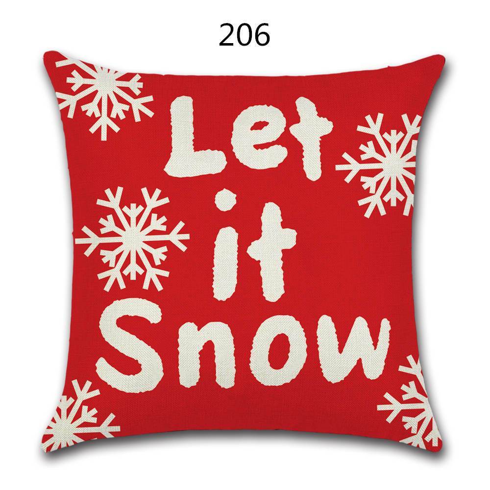 18" Festive Christmas Sofa Cushion Cover - RAPBLUE