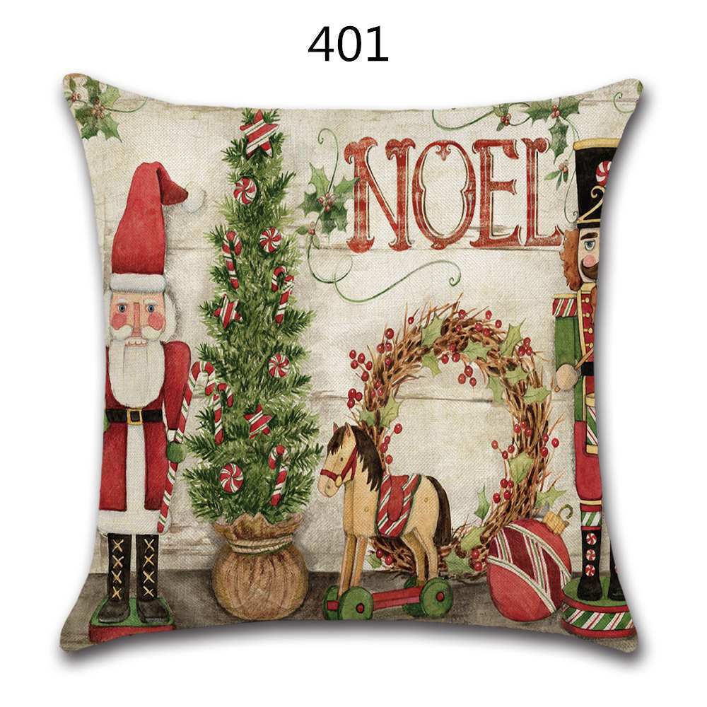 18" Festive Christmas Sofa Cushion Cover - RAPBLUE