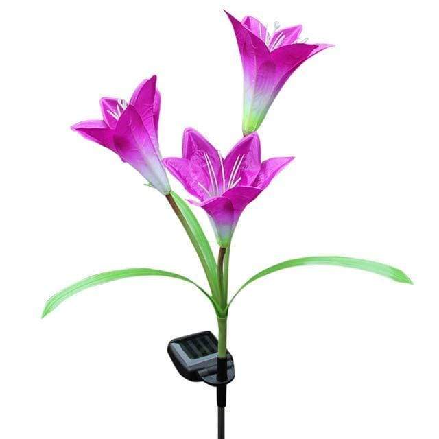 Solar Powered LED Garden Flower - RAPBLUE