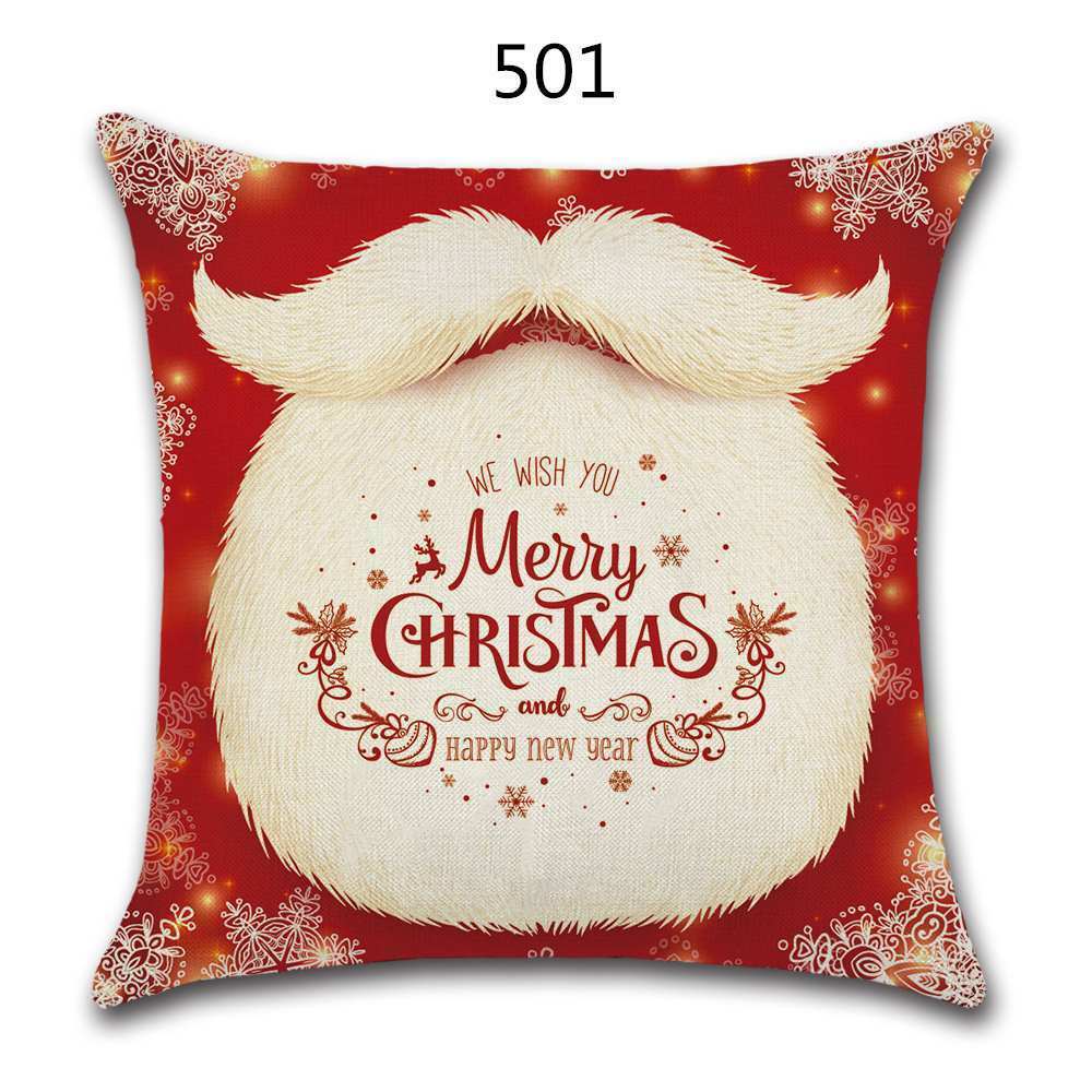 18" Festive Christmas Sofa Cushion Cover - RAPBLUE