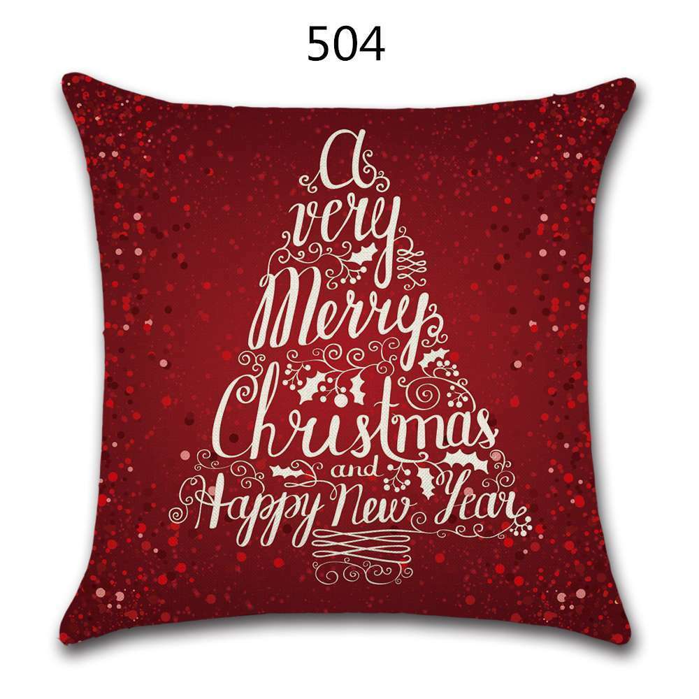 18" Festive Christmas Sofa Cushion Cover - RAPBLUE