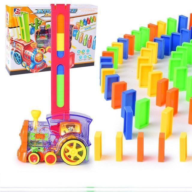 DIY Train Domino Building Blocks - RAPBLUE