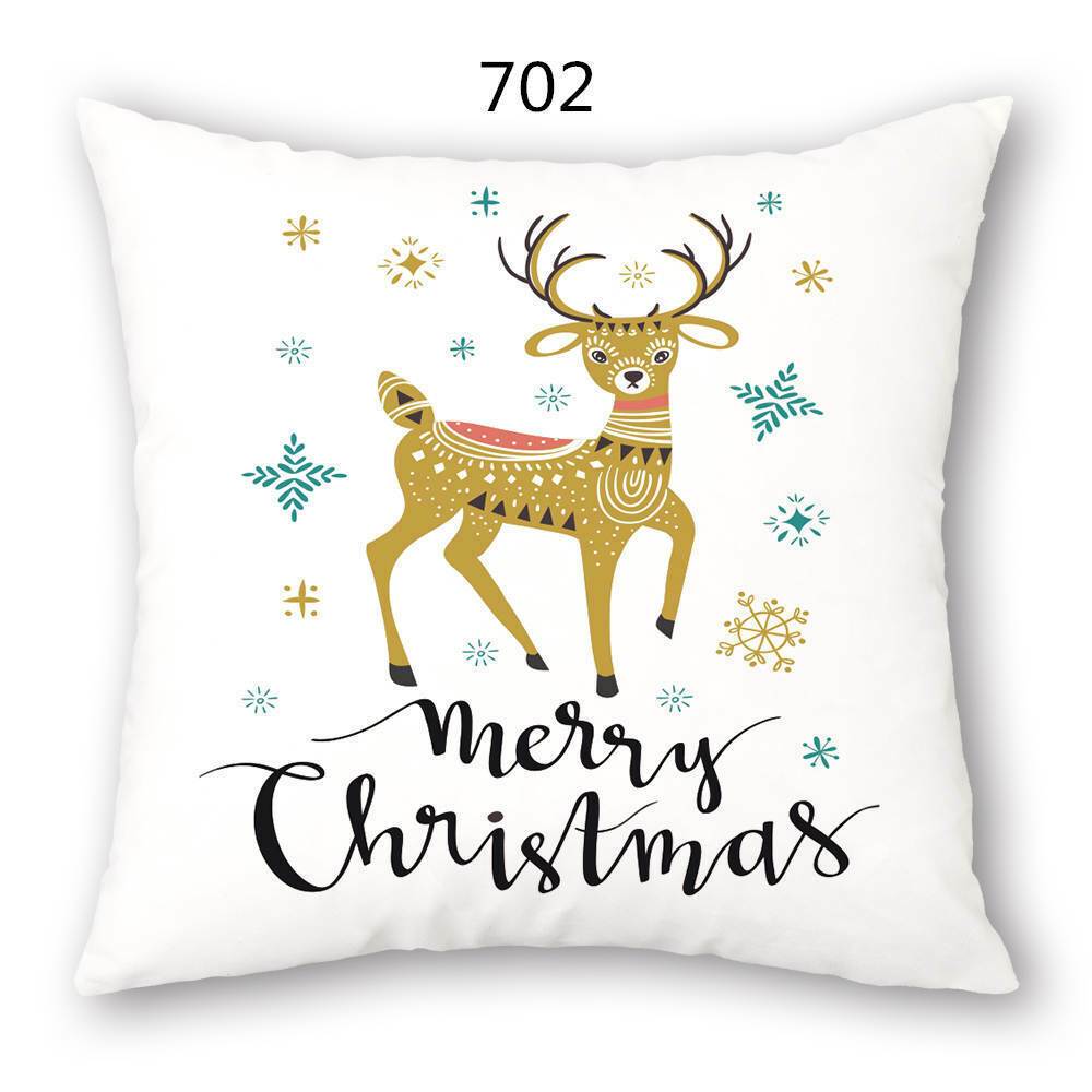 18" Festive Christmas Sofa Cushion Cover - RAPBLUE