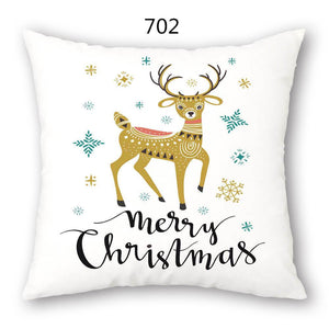 18" Festive Christmas Sofa Cushion Cover - RAPBLUE