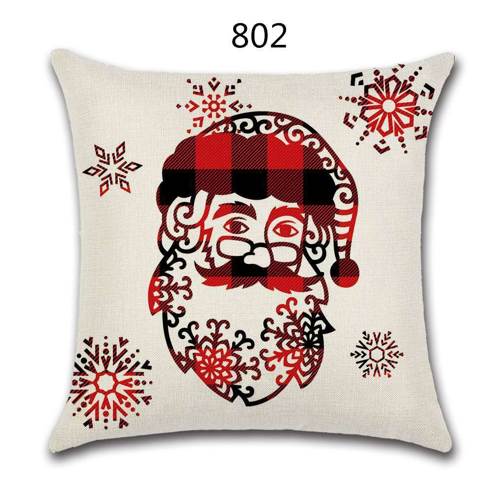 18" Festive Christmas Sofa Cushion Cover - RAPBLUE