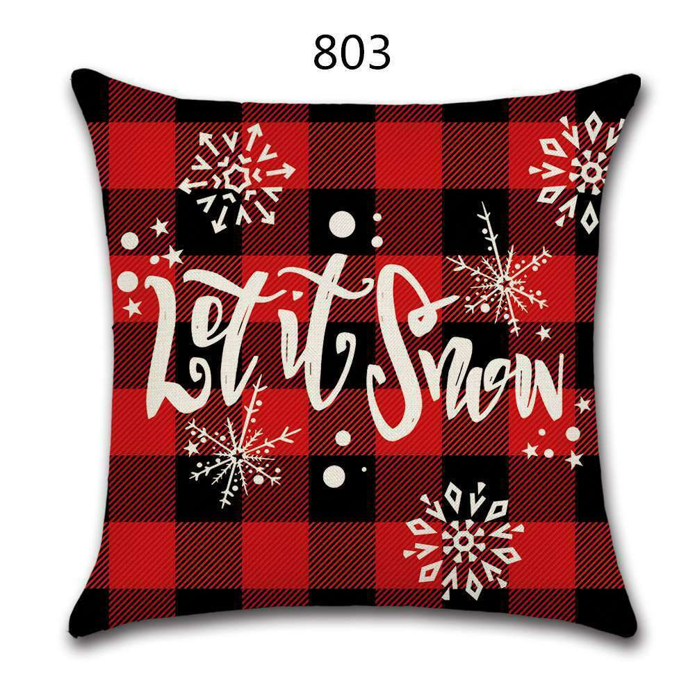 18" Festive Christmas Sofa Cushion Cover - RAPBLUE