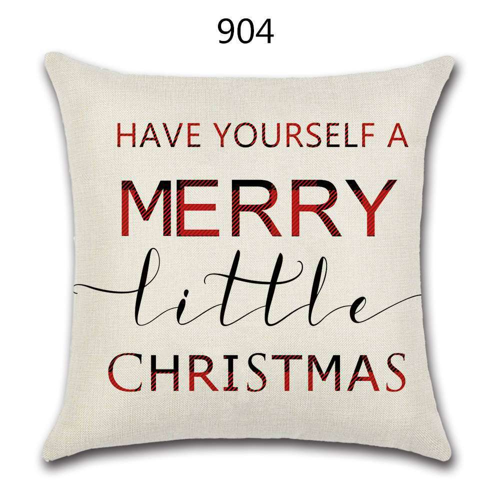 18" Festive Christmas Sofa Cushion Cover - RAPBLUE