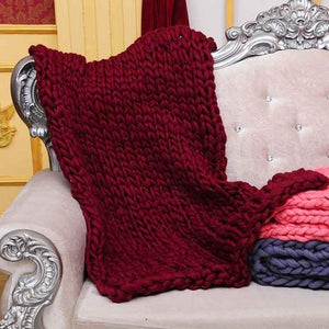 Chunky Knit Blanket - RAPBLUE