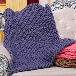 Chunky Knit Blanket - RAPBLUE