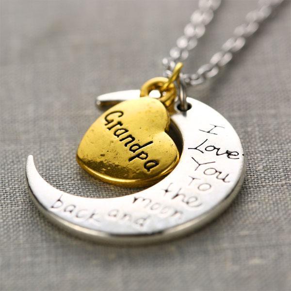 "I love you to the moon and back" Necklace - RAPBLUE