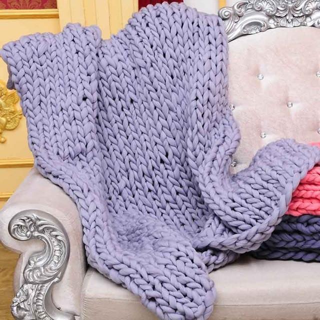 Chunky Knit Blanket - RAPBLUE