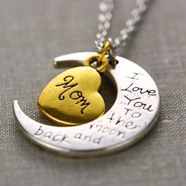 "I love you to the moon and back" Necklace - RAPBLUE