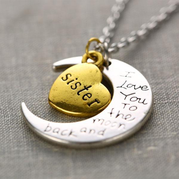 "I love you to the moon and back" Necklace - RAPBLUE