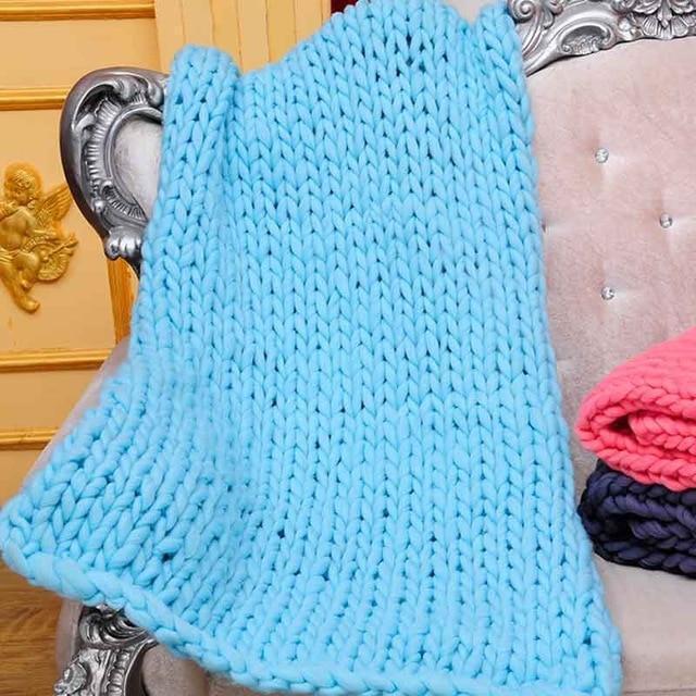 Chunky Knit Blanket - RAPBLUE