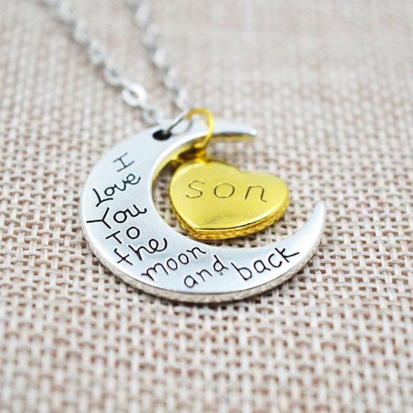 "I love you to the moon and back" Necklace - RAPBLUE