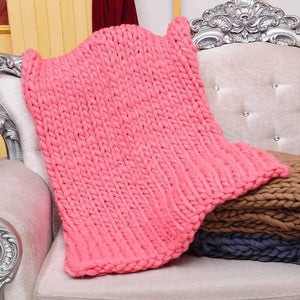 Chunky Knit Blanket - RAPBLUE